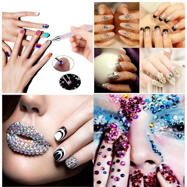 1440 st kristall strass nagelkonst kombination 2 KLB