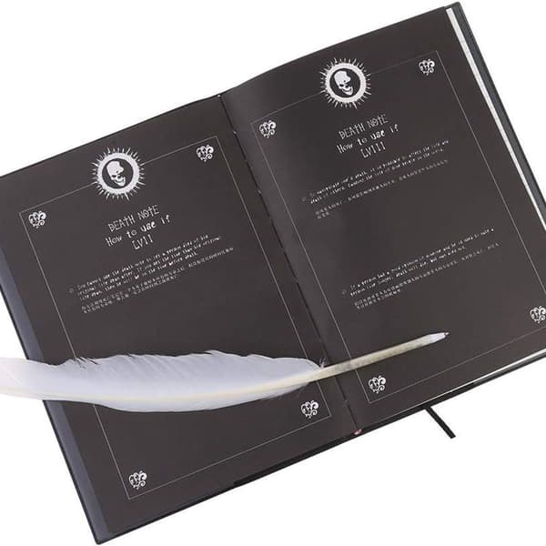S-TROUBLE Ny Death Note Notebook & Feather Pen Bog Animation Art Writing KLB