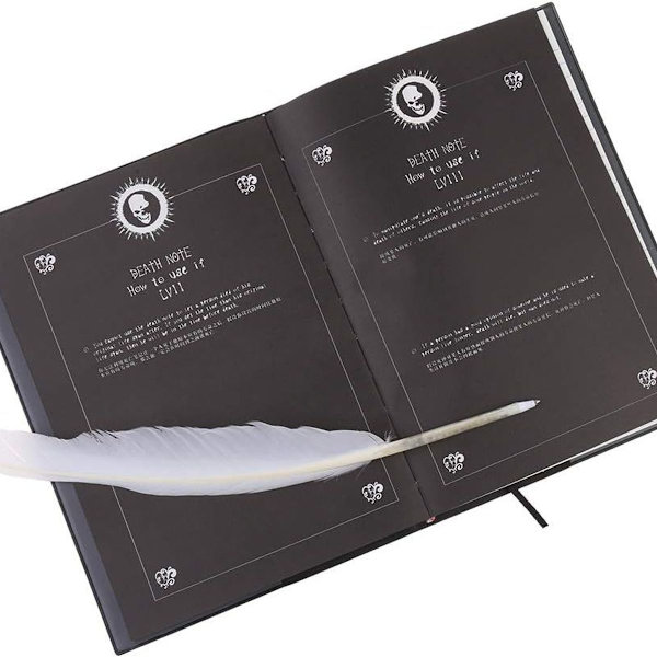 S-TROUBLE Ny Death Note Notebook & Fjærpenn Bok Animasjon Kunst Skrive KLB
