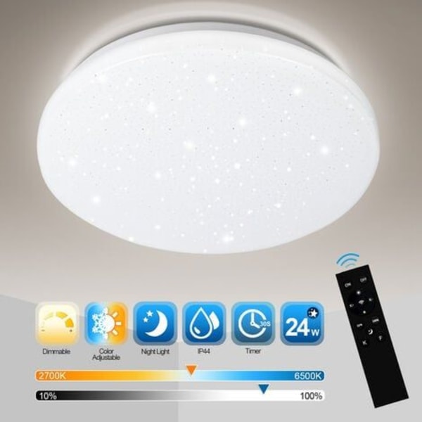 LED-taklampe stjerner takbelysning blinkende effekt 24W