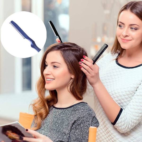 Tyndende Hår Razor Feather Styling Hår Styling Razor Blå