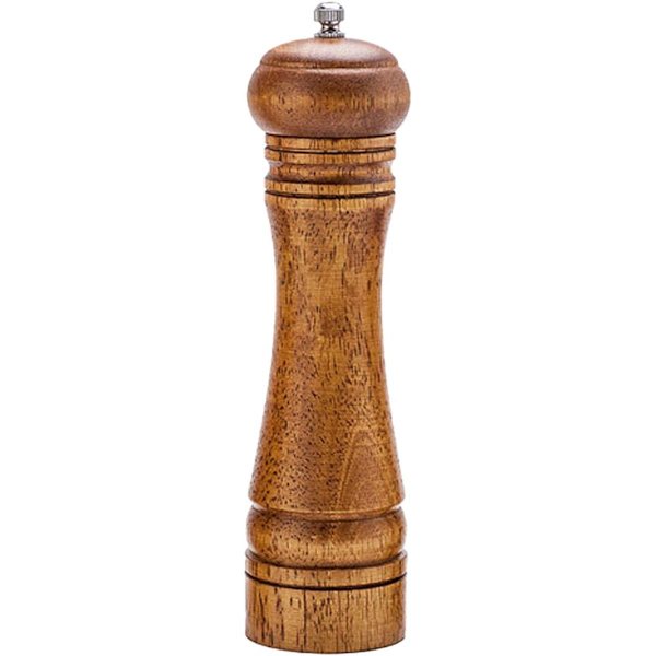 Peberkværn i træ, peberkværn, justerbar grovhed, træ, 20,3 cm