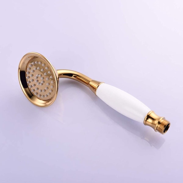 Suihkupää kylpyhuoneen messinkikäsisuihku kannettava vain kultainen suihkupää, BS126