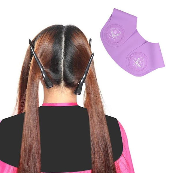 Instruktioner för hårsnittkudde Stylist Hårsnitt Krage Lila