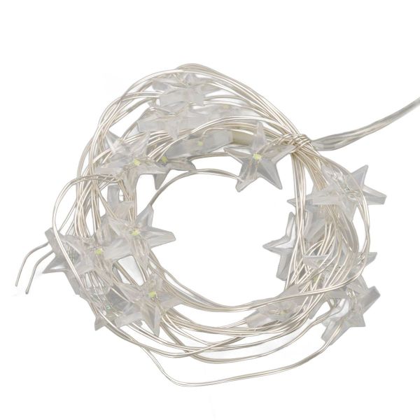 4 tähden muotoiset valosarjat paristokäyttöiset 20 LED tähtikeiju KLB