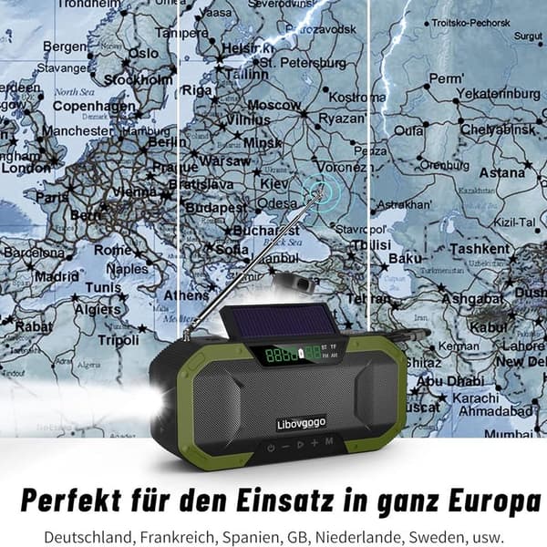 Nödradio Stänkskyddad Bluetooth-högtalare Bärbar