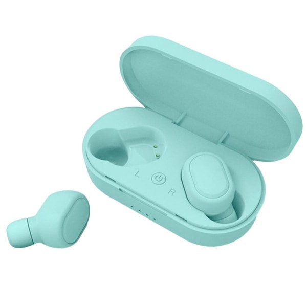 Trådlösa hörlurar, trådlösa hörlurar Bluetooth 5.0 Grön