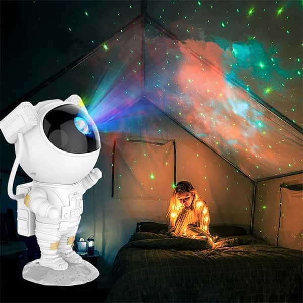 Astronaut Stjerneprojektor Stjernegalakseprojektor med timer, voksne barn