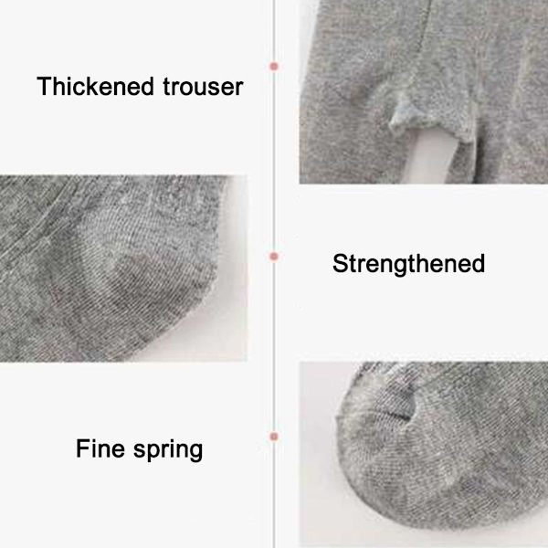 3-pack babystrumpor - tjocka småbarnsstrumpor för flickor och pojkar, vita + svarta + grå KLB