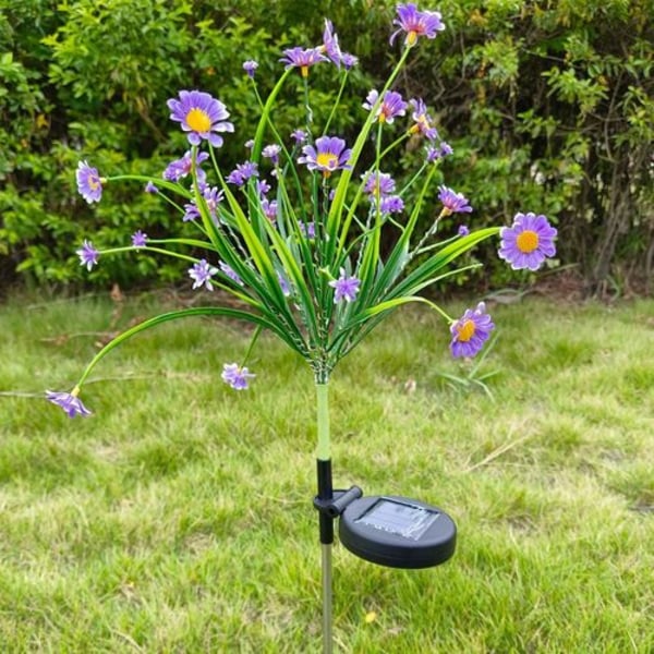 Solcelled hageblomsterlys, solcelled dekorative