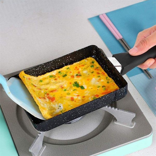 Fyrkantig minipanna med non-stick aluminiumlegeringbeläggning
