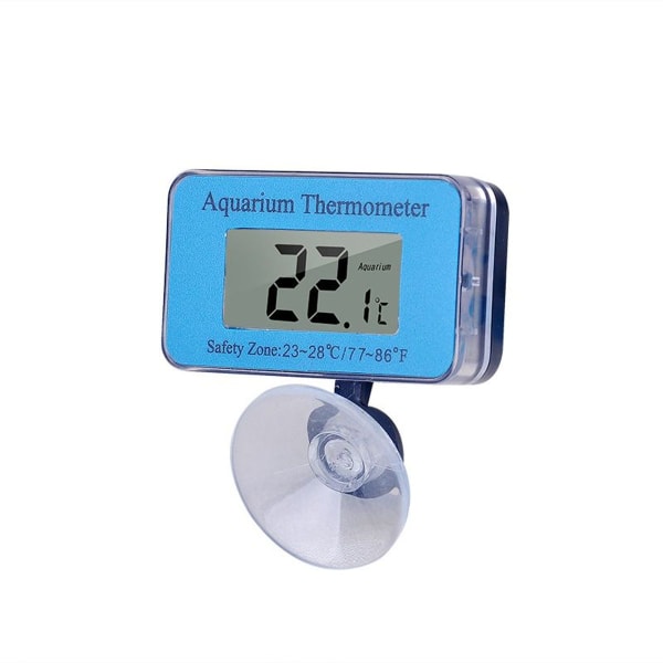 Aquarium LCD vanntett digitalt termometer med sugekopp vanntemperatur for Fi