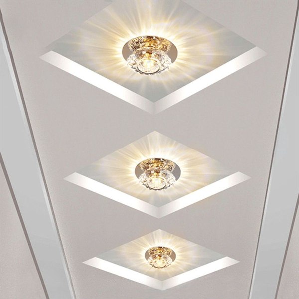 LED-kattovalaisin, kristallipallolamppu, valaistustyyli 2 KLB