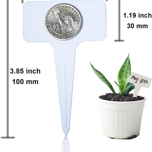 100 stk. plastikplantelabels,