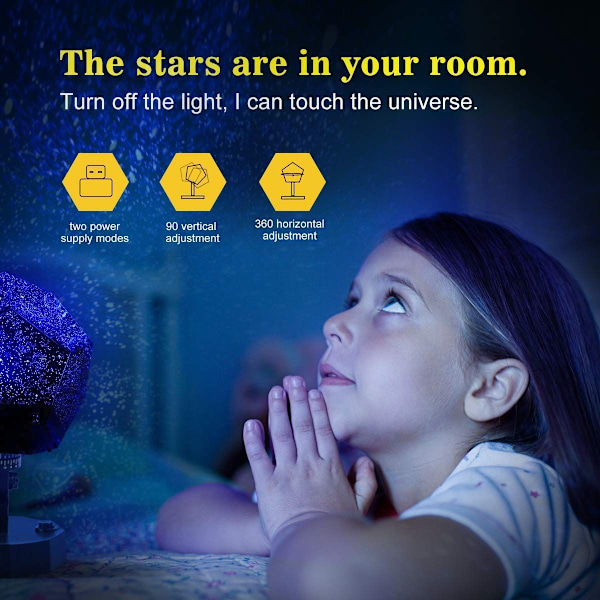 DIY Science Sky Projection Night Light Projector Lamp, Phantom KLB