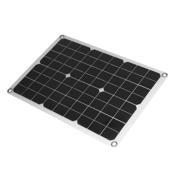 20W 18V USB solcellepanel kit med 60A solcelleadning KLB