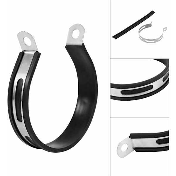 Motorsykkel lyddemper brakett universell halvsirkel eksos lyddemper rør brakett brakett, 1 stk (11 cm) KLB