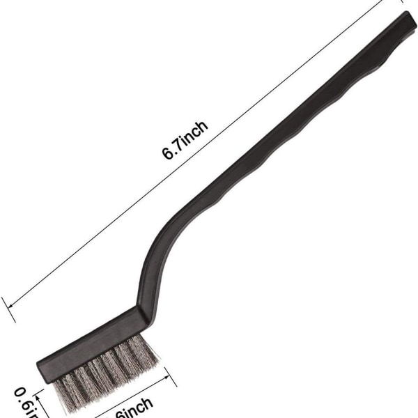 18-osainen minilanka-harjasarja (ruostumaton teräs + messinki + nylon), KLB