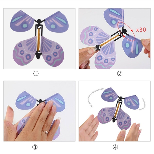 10 kpl Lentävä Perhonen Lelut Taika Jousi KLB