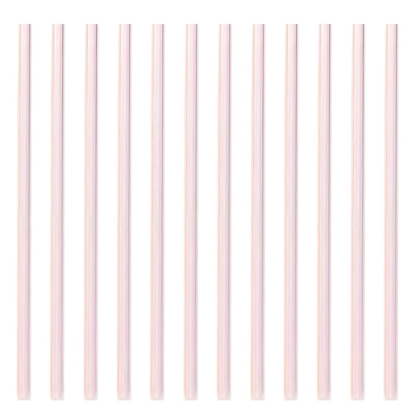 Återanvändbara glasstrån, genomskinliga glasstrån, - Perfekt rosa