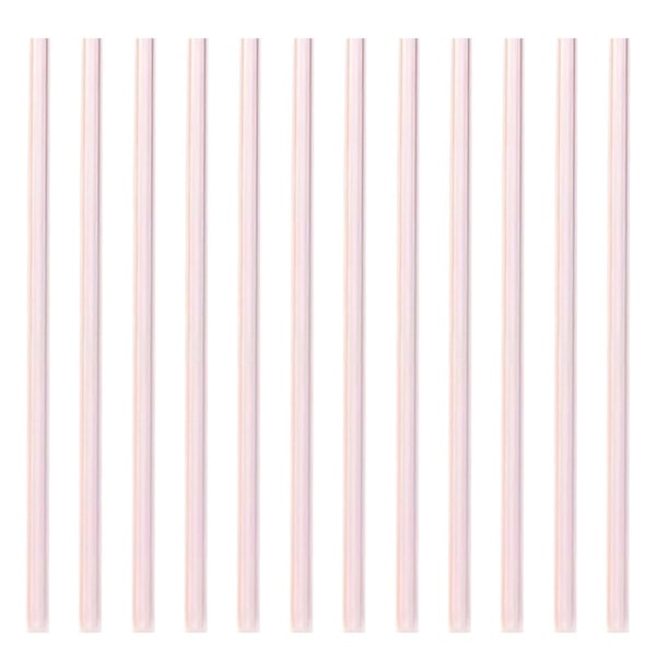 Genanvendelige glassugerør, klare glassugerør, - Perfekt Pink