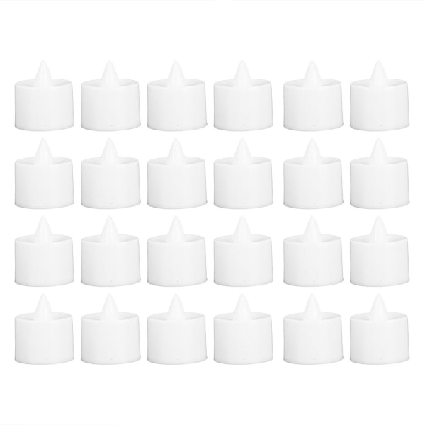 24 stk LED elektronisk simuleringslys for stearinlys