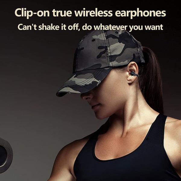 Trådlösa öronsnäckor Bluetooth 5.3 öppna öronproppar Cykling