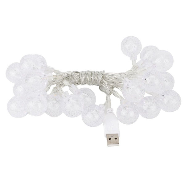 2m 20LED USB-strömförsörjning metall glödlampa ljusslinga dekoration KLB