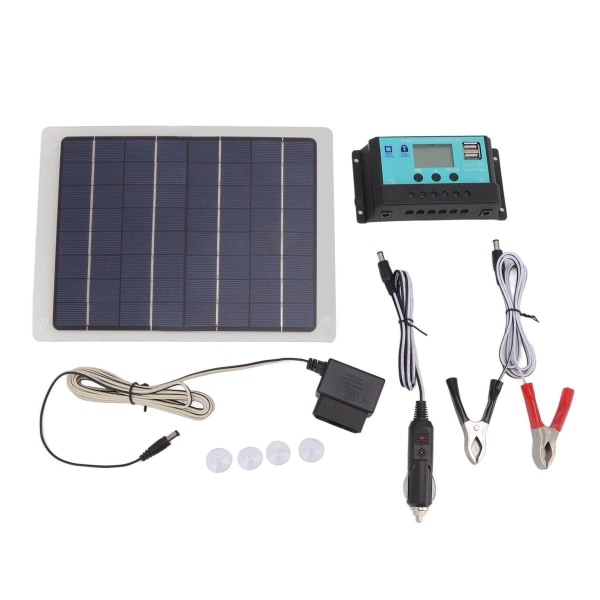 10W solcellepanel-oplader monokrystallinsk 18V 50A dobbelt USB KLB