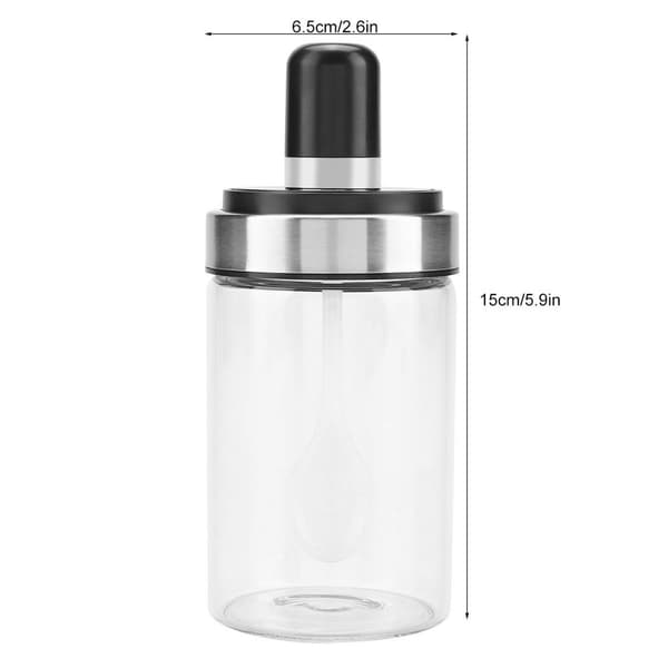 250 ml rustfrit stål glas krydderiglas til krydderier og peber KLB