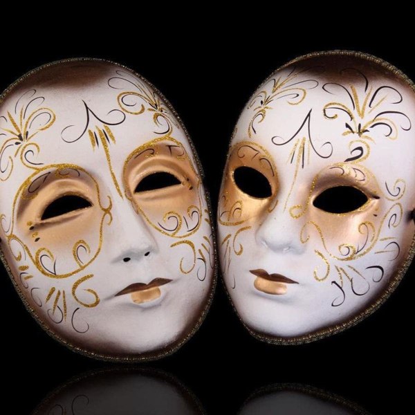 10-delt sett DIY hvit maske for maling enkel tom stil 3 KLB