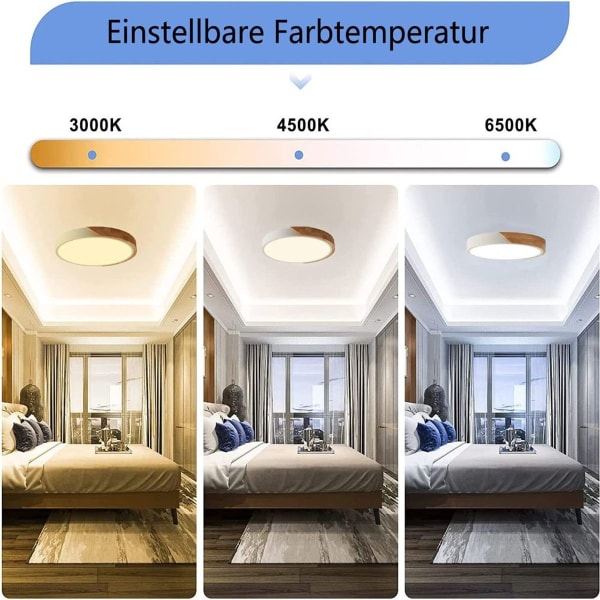 LED-taklampe i tre, LED-taklampe, LED-lamper taklamper for KLB