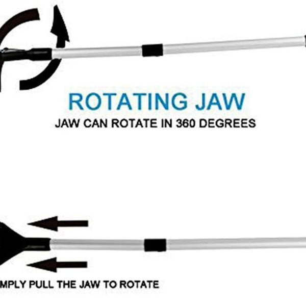 Hopfällbar gripare, 2-pack griptänger, roterbar griptång, soptång, halkfri