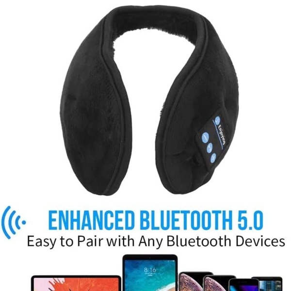 Bluetooth Musikhörselkåpor Bomull Vintervarma hörselkåpor
