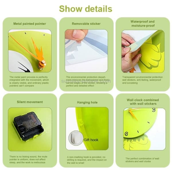 Market Bird DIY Seinäkello (Vihreä)