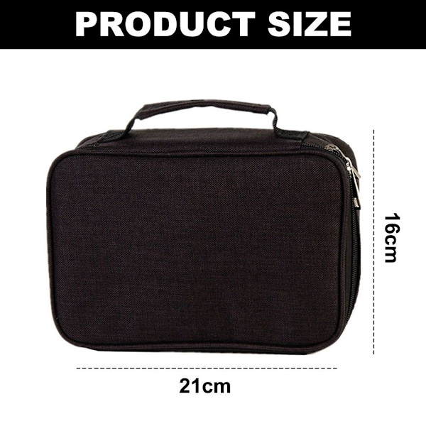 Pennfodral i polyester, svart, KLB