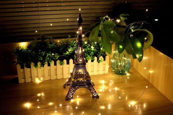 20m 200 LED fe-lys, 8 modes vandtætte USB fe-lys, varm hvid