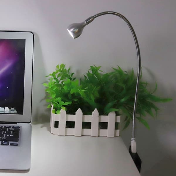 1W Lang Fleksibel Hals Bærbar USB LED Lys til Nat Læsning KLB