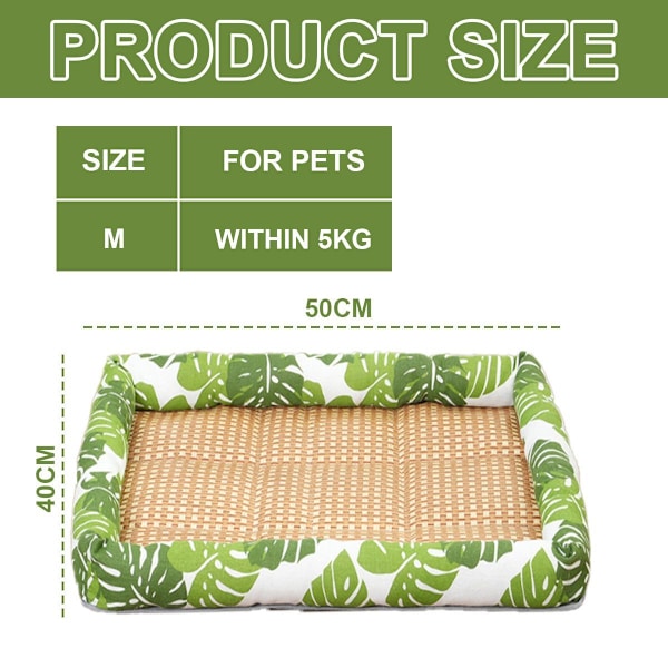 Hundeseng Måtte Kassemåtte med Anti-Slip Bund Kæledyr M(19.7x15.75x1.1) KLB