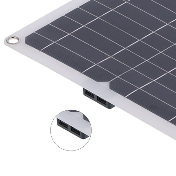 Flexibelt 23W solpanelskit med dubbla USB- och DC-utgångar KLB
