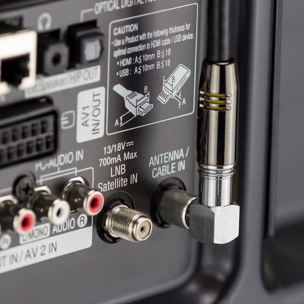 Sæt Top Box Adapter RF Han til RF Hun TV Hun til Han Adapter 90