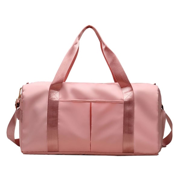 Travel Duffel Bag Sports Gym Bag Skulder Weekender Overnight Pink