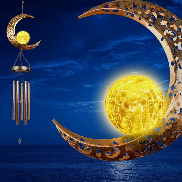 Tuulikellot, Moon Crackle lasipallo aurinkotuulikellot hämmästyttävällä syvällä äänellä KLB