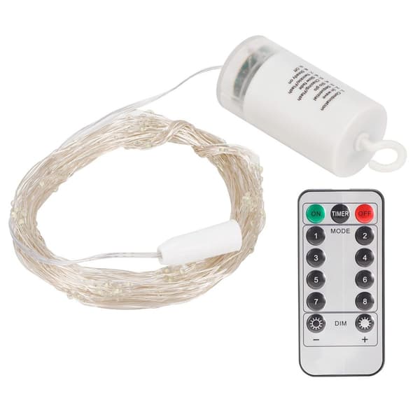 2m 200 LED lyslenke med 8 moduser fjernkontroll KLB