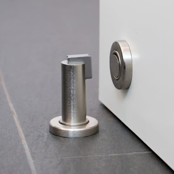 Magnetisk dørstopper i rustfrit stål look. stopper KLB