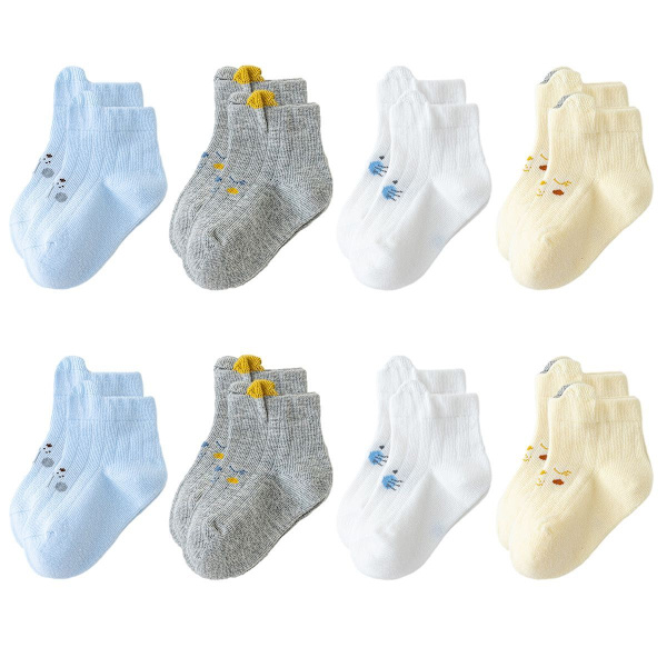 Åtta par babystrumpor för 0 till 3 år gamla söta pojkar och 6-8 cm KLB