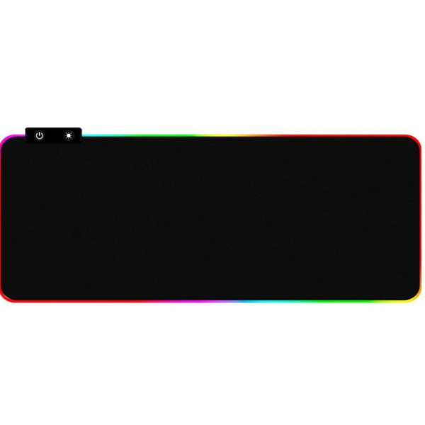 RGB gaming musemåtte LED blød ekstra forlænget stor mus (800x300 mm)