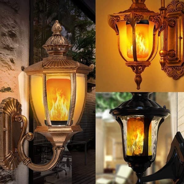 Jule LED flammepærelys 4 moduser flammepærelys KLB