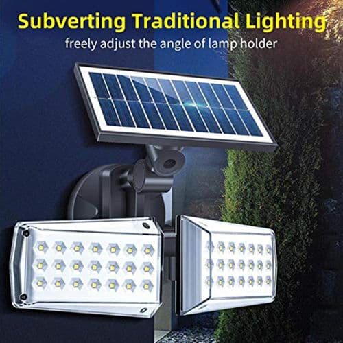 LED sikkerhetslys med bevegelsessensor, justerbar, 20W, IP65