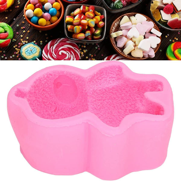 2-pak Teddy Bear Silikonform Kakepynt